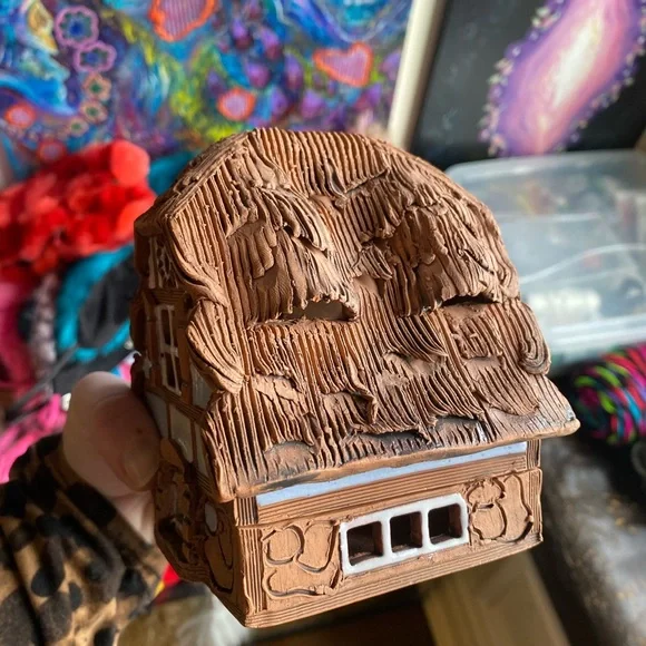 Handmade Pottery Candle House